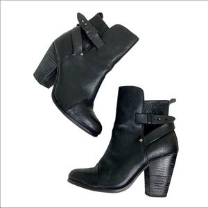 Rag & Bone Kinsey Black Ankle Boots 6.5